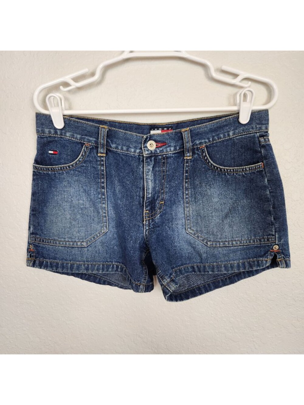 Vintage Y2K Tommy Hilfiger Tommy Jeans Women's Denim Short Shorts, Size 7